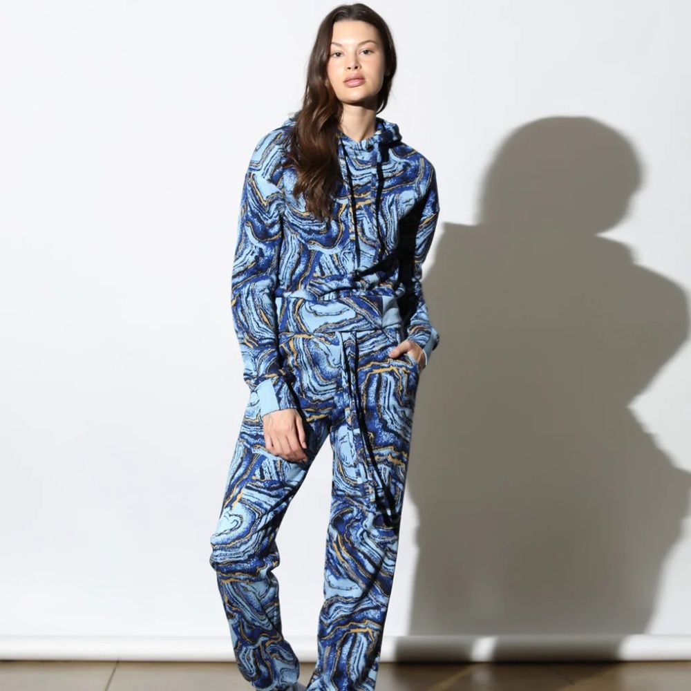 Twenty Montreal Crystal Azurite Hyper Reality Knit Jogger "Atlantic Blue" Sz M